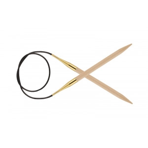 KnitPro Basix Birch Rundstricknadeln Birke 120cm 6.50mm / 47.2in US10½