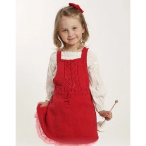 Sweet Alice by DROPS Design - Strickmuster mit Kit Kleid mit Spitzenmu - 6/9 mdr