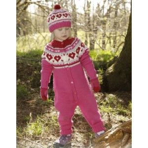 Warmhearted by DROPS Design - Strickmuster mit Kit Overall Größen 1-6 - 12/18 mdr