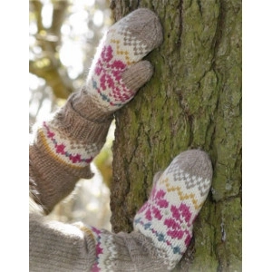 Prairie Fairy Mittens by DROPS Design - Strickmuster mit Kit Fäustling - 3/5 år