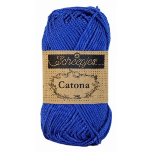 Scheepjes Catona Garn Unicolor 201 Electric Blue