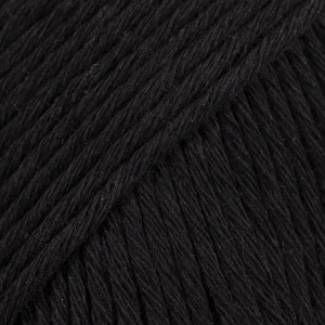 Drops Cotton Light Garn Unicolor 20 Schwarz
