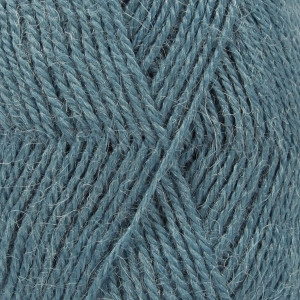 Drops Alpaca Garn Unicolor 6309 Türkis/Grau