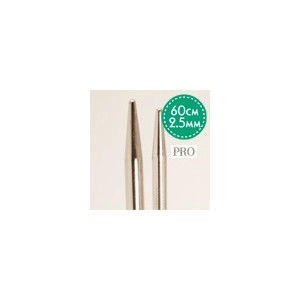Drops Pro Rundstricknadeln Messing 60cm 2,50mm / 23.6in US1½