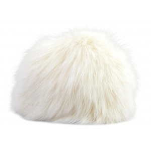 Pompon Quaste Kaninchenhaar Weiß 90 mm