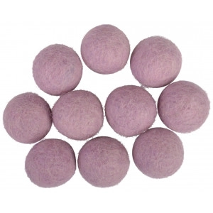 Filzkugeln Wolle 20mm Lavendel V2 - 10 Stk