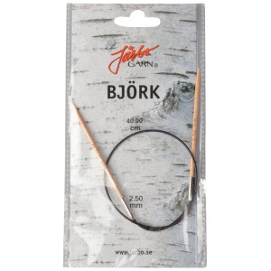 Järbo Björk Rundstricknadel Birke 40cm 2,50mm / 15.7in US1½