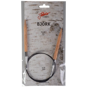 Järbo Björk Rundstricknadeln Birke 80cm 8,00mm / 31.5in US11