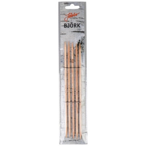 Järbo Björk Strumpfstricknadeln Birke 20cm 4,00mm / 7.9in US6