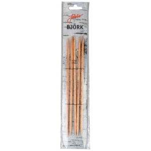Järbo Björk Strumpfstricknadeln Birke 20cm 4,50mm / 7.9in US7