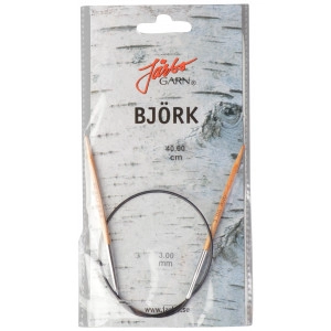 Järbo Björk Rundstricknadel Birke 40cm 3,00mm / 15.7in US2½