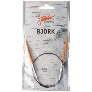 Järbo Björk Rundstricknadel Birke 40cm 5,00mm / 15.7in US8