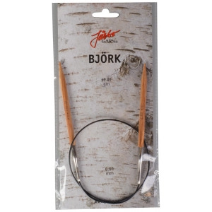 Järbo Björk Rundstricknadel Birke 60cm 6,00mm / 23.6in US10