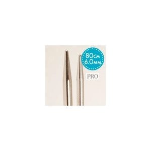 Drops Pro Rundstricknadeln Messing 80cm 6,00mm / 31.5in US10