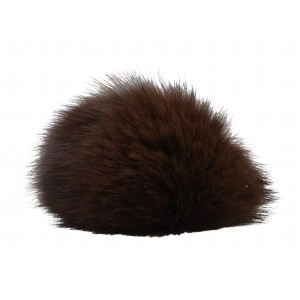 Pompon Quaste Kaninchenhaar Braun 90 mm