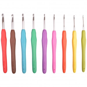 Infinity Hearts Rainbow Häkelnadel-Set 13,7cm 2-6mm 9 Größen