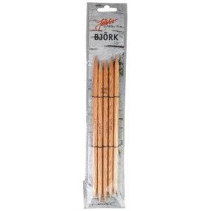 Järbo Björk Strumpfstricknadeln Birke 20cm 6,50mm / 7.9in US10½