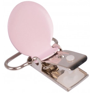 Hosenträgerclips rund Pink