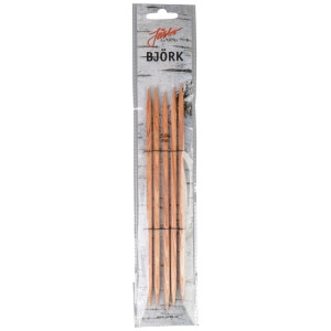 Järbo Björk Strumpfstricknadeln Birke 20cm 5,00mm / 7.9in US8
