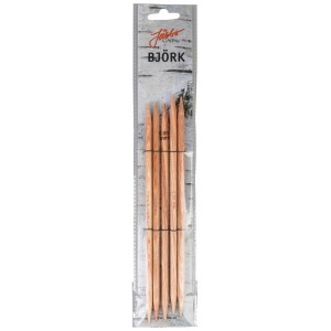 Järbo Björk Strumpfstricknadeln Birke 20cm 6,00mm / 7.9in US10