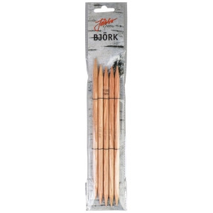 Järbo Björk Strumpfstricknadeln Birke 20cm 7,00mm / 7.9in US10¾