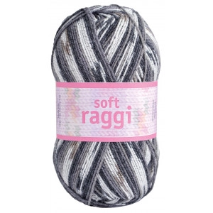 Järbo Soft Raggi Garn Print 31205 Grau