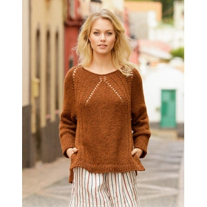 Autumn Spice by DROPS Design - Strickmuster mit Kit Pullover Größen S - Small
