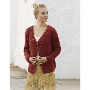 Robin Song Jacket by DROPS Design - Strickmuster mit Kit Jacke Größen - Medium