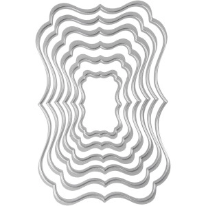 Stanz- und Prägeformen, Etiketten, Größe 2,5x4-8x12 cm, 1 Stk