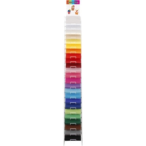 Farbkarton, A4, Blatt 210x297 mm, 180 g, Sortierte Farben, 24x100Bl./