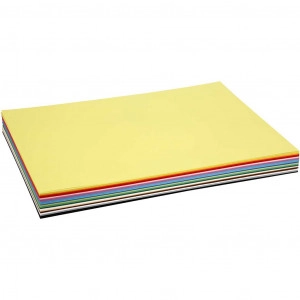 Farbkarton, A2 420x600mm, 180g, 20 Blatt, versch . Farben