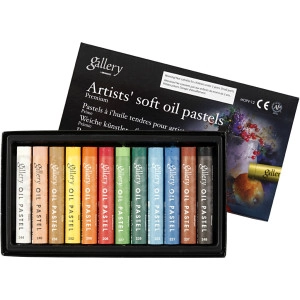 Gallery Ölpastellkreide Premium, L 7 cm, Dicke 10 mm, Sortierte Farben