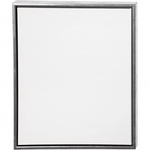 ArtistLine Leinwand mit Rahmen, Weiß/Antiksilber, 50x60cm/54x64x3cm, 1