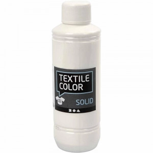 Textile Solid, Weiß, deckend, 250 ml