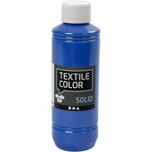 Stoffmalfarbe, Deckend, Brillantblau, 250ml/ 1 Fl.