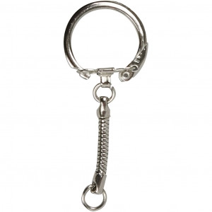 Schlüsselanhängerringe, D:2,3cm, L:6cm, 25 Stk