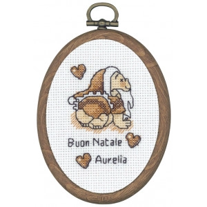 Permin Stickerei-Set mit Rahmen Elf 7x9cm
