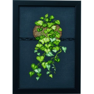 Permin Stickereiset Herzblatt Philo 20x29cm