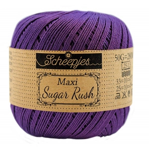 Scheepjes Maxi Sugar Rush Garn Unicolor 521 Deep Violet