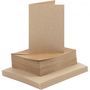 Karten und Kuverts, Kartengröße 10,5x15cm, Umschlaggröße 11,5x16,5cm,