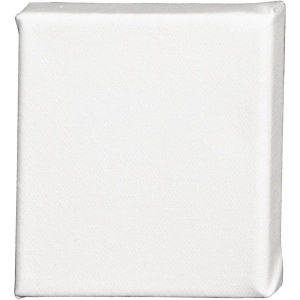 Leinwand, T 1.6 cm, Größe 10x10 cm, 360 g, Weiß, 10 Stk/ 1 Pck