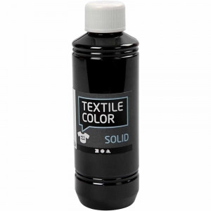 Textile Solid, Schwarz, deckend, 250 ml