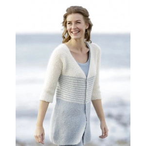 Irish Sea Cardigan by DROPS Design - Strickmuster mit Kit Jacke mit St - Large