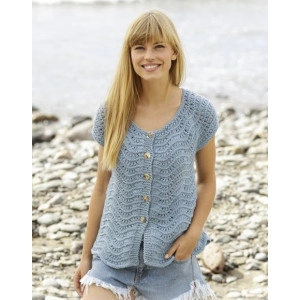 Shore Line Cardigan by DROPS Design - Strickmuster mit Kit Cardigan mi - XXX-Large