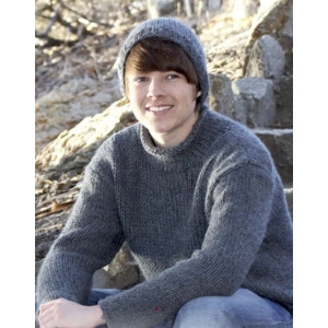 Rover by DROPS Design - Strickmuster mit Kit Sweater, Mütze und Schal - Large