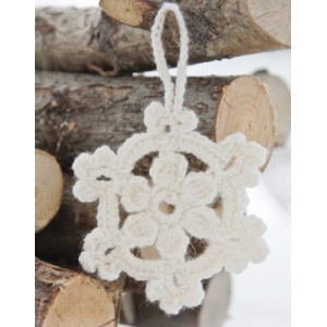 White Christmas by DROPS Design - Häkelmuster mit Kit Weihnachtsstern - White Christmas by DROPS Design