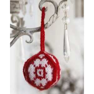 Christmas Decoration balls by DROPS Design - Strickmuster mit Kit Weih - 4 stk