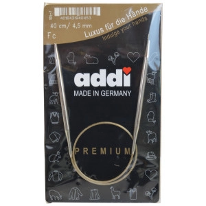 Addi Turbo Rundstricknadeln Messing 40cm 4,50mm / 15.7in US7