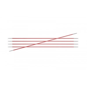 KnitPro Zing Strumpfstricknadeln Aluminium 15cm 6,50mm / 5.9in US10½ C
