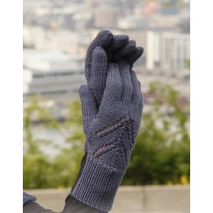 Midnight Boheme Gloves by DROPS Design - Strickmuster mit Kit Handschu - One Size